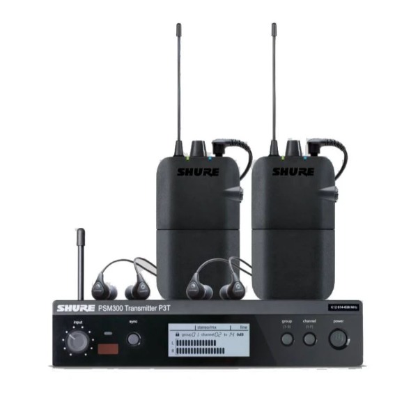 Shure dubbel draadloos in-ear systeem