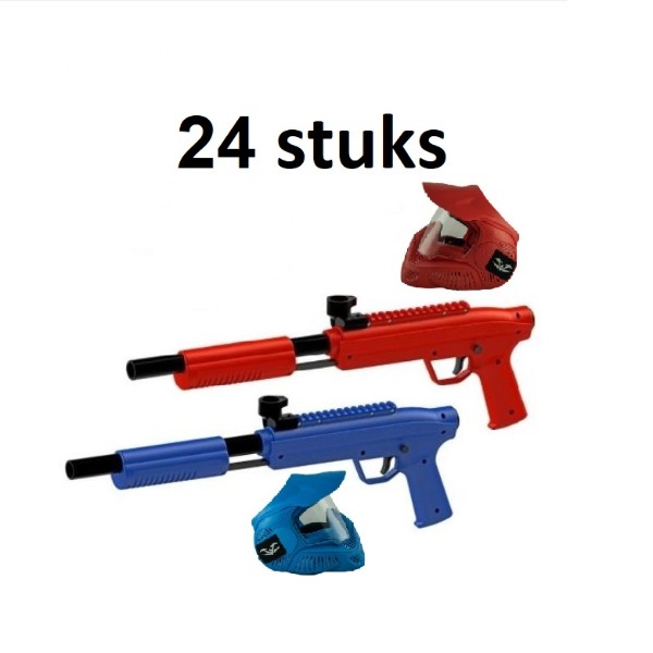 Paintball set 24 stuks (Softpaintball) (incl. 500 balletjes)