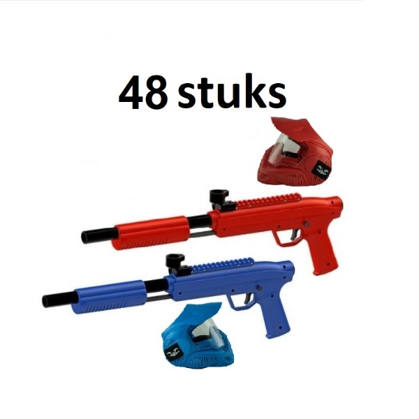 Paintball set 48 stuks (Softpaintball) (incl. 500 balletjes)