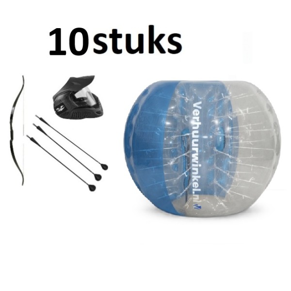 Bumperballen + Archery tag set 10 stuks