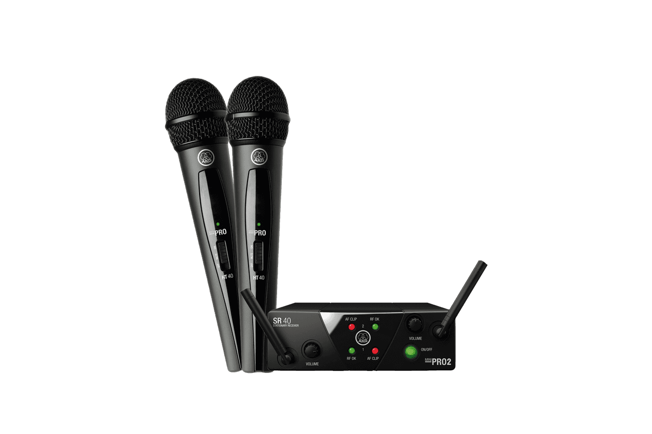 Dubbele draadloze microfoonset huren