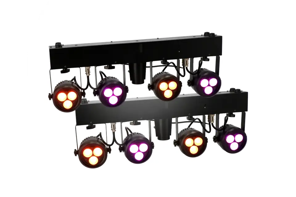 Dubbele lichtset met 8 spots