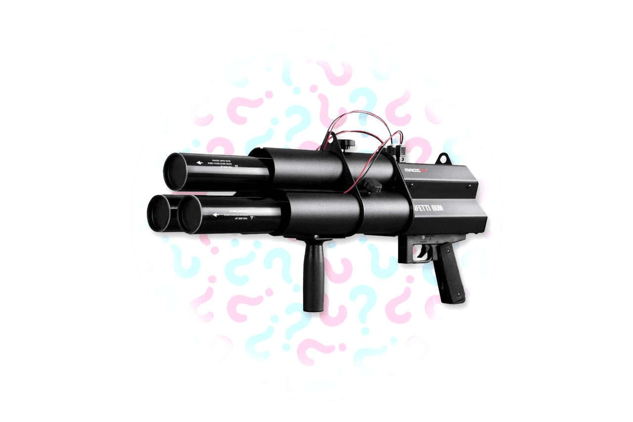 Gender reveal confetti shotgun geheim huren