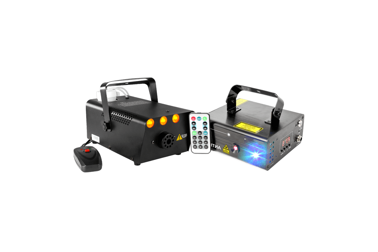 Laser met rookmachine pakket huren