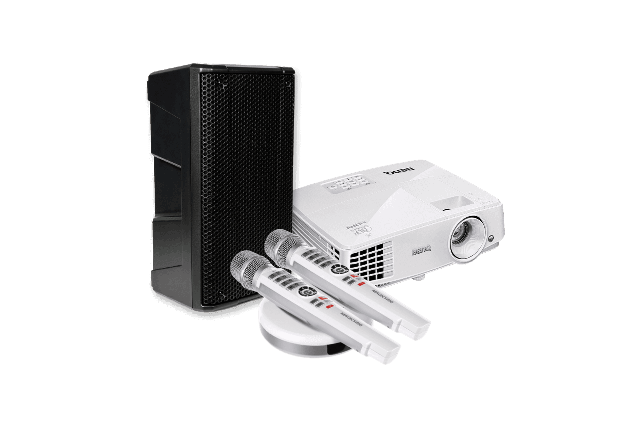 Wifi karaoke set met beeld en geluid huren