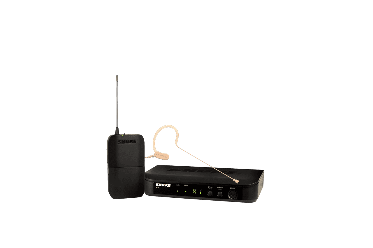 Shure enkele draadloze professionele headset microfoon huren