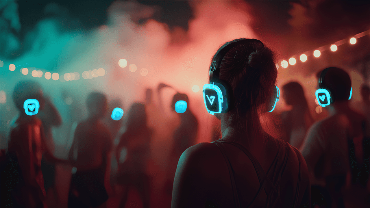 Silent disco huren
