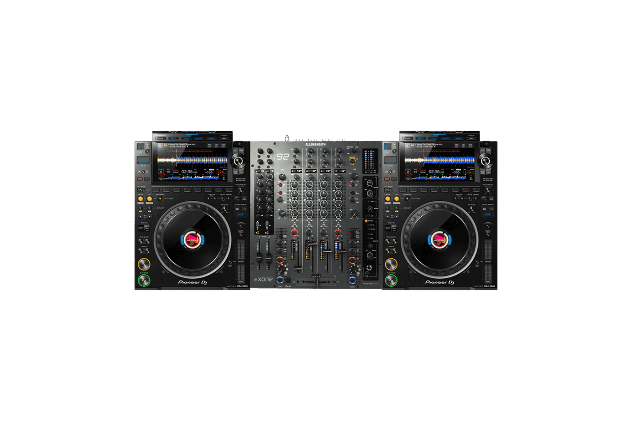 2x Pioneer CDJ-3000 + Pioneer DJM-A9 (op aanvraag)