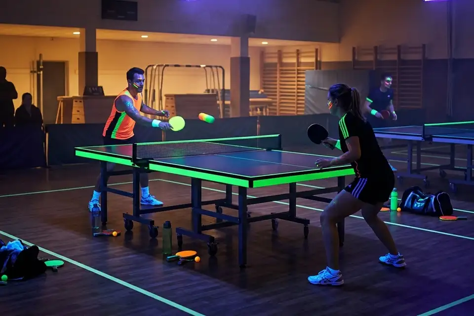 Tafeltennis blacklight pakketten