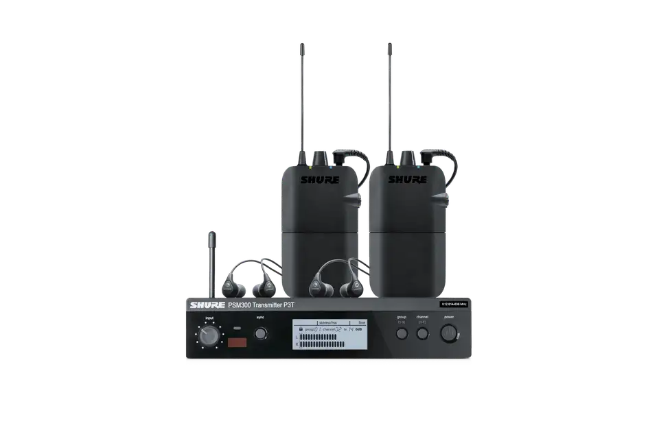 Shure dubbel draadloos in-ear systeem
