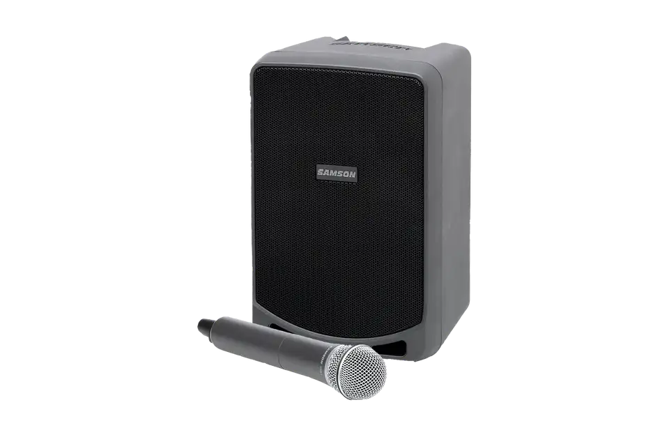 Accu speaker met draadloze microfoon