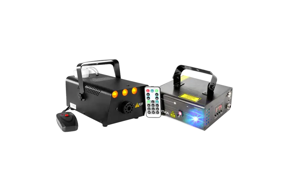 Laser met rookmachine pakket
