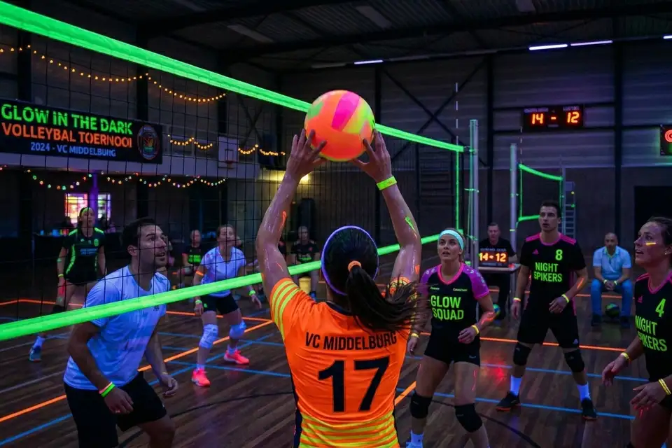 Volleybal blacklight pakketten