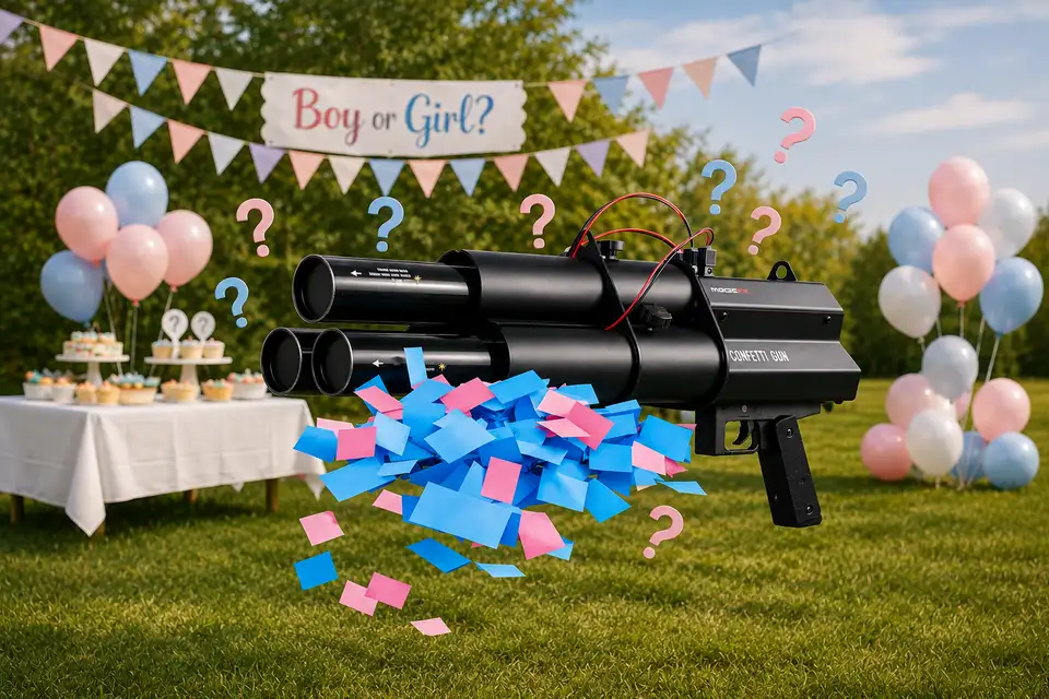 Gender reveal confetti shotgun geheim