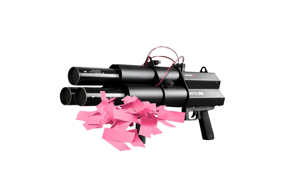 Gender reveal confetti shotgun roze